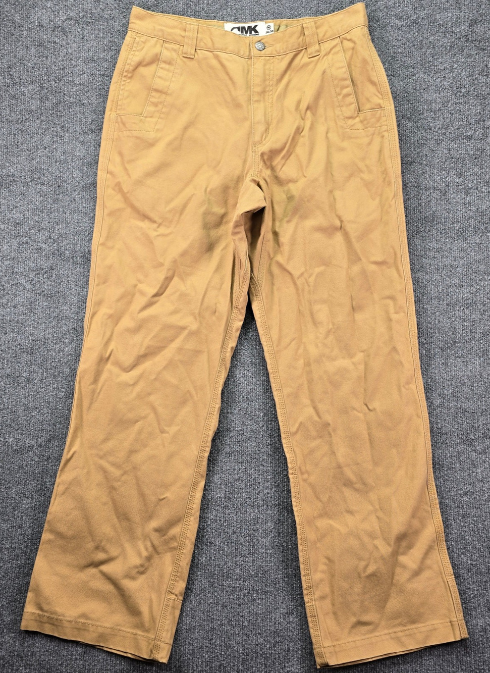 Mountain Khakis Pants Mens 32x30 Brown Canvas Hiking Outdoor Workwear Cotton